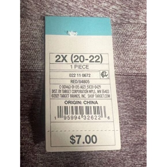 Auden 2X Plus Size Seamless Boy Shorts Womens Underwear - Picture 3 of 4